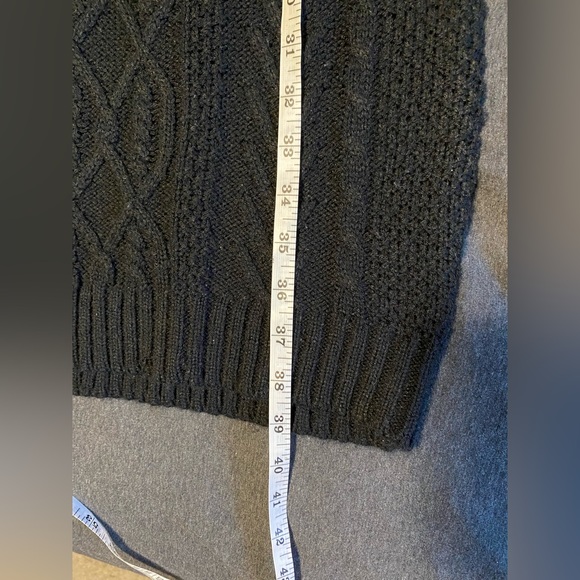 Knee Length Cable Knit Sweater Dress - Picture 5 of 5